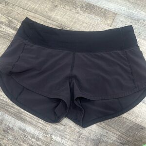 Lululemon LR Speed Ups! 2.5 inch, size 2, color BLACK!